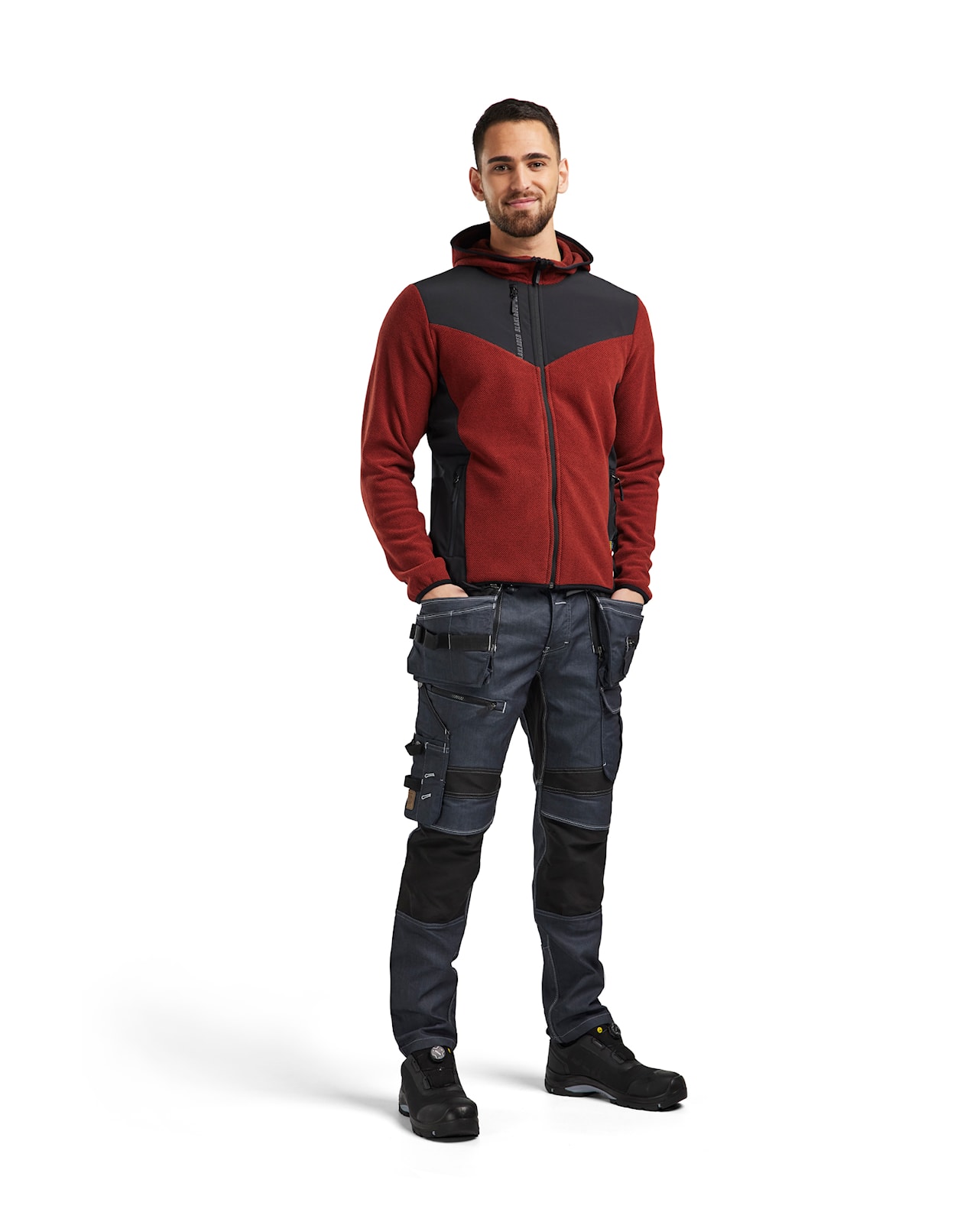 Blåkläder Neulottu Softshell-takki Ruosteenpunainen - Image 3